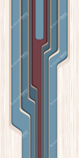 Inkiostro Bianco INKILOD22C1M2 Lineadeko 2022 Groove Allegro - mural geometryczny