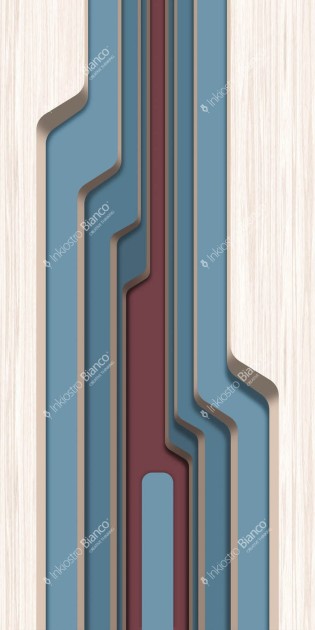 Inkiostro Bianco INKILOD22C1M3 Lineadeko 2022 Groove Allegro - mural geometryczny