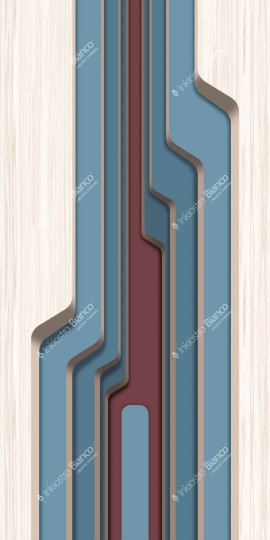 Inkiostro Bianco INKILOD22C1M4 Lineadeko 2022 Groove Allegro - mural geometryczny