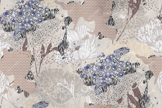 Inkiostro Bianco INKNESZ1902 Natural Beauty Understory - mural w kwiaty