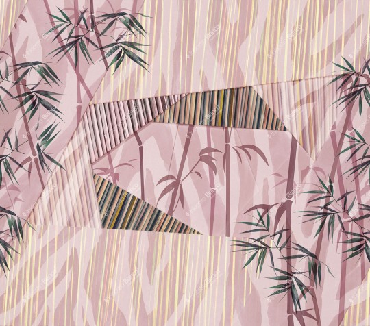 Inkiostro Bianco INKEIOL1901 Natural Beauty Wild Layers - mural z bambusem