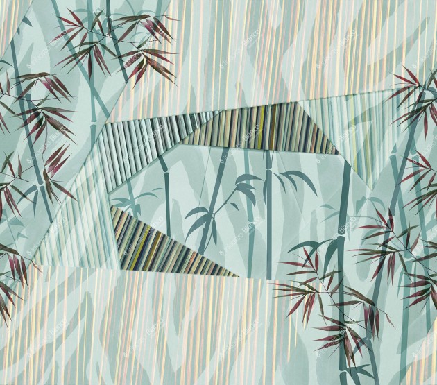 Inkiostro Bianco INKEIOL1902 Natural Beauty Wild Layers - mural z bambusem