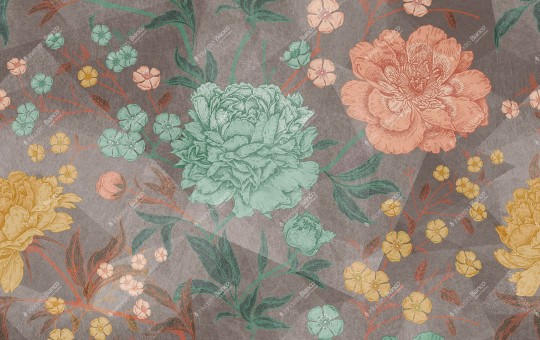 Inkiostro Bianco INKCWSR1901 Natural Beauty Herbarium - mural w kwiaty