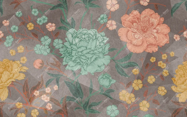 Inkiostro Bianco INKCWSR1901 Natural Beauty Herbarium - mural w kwiaty