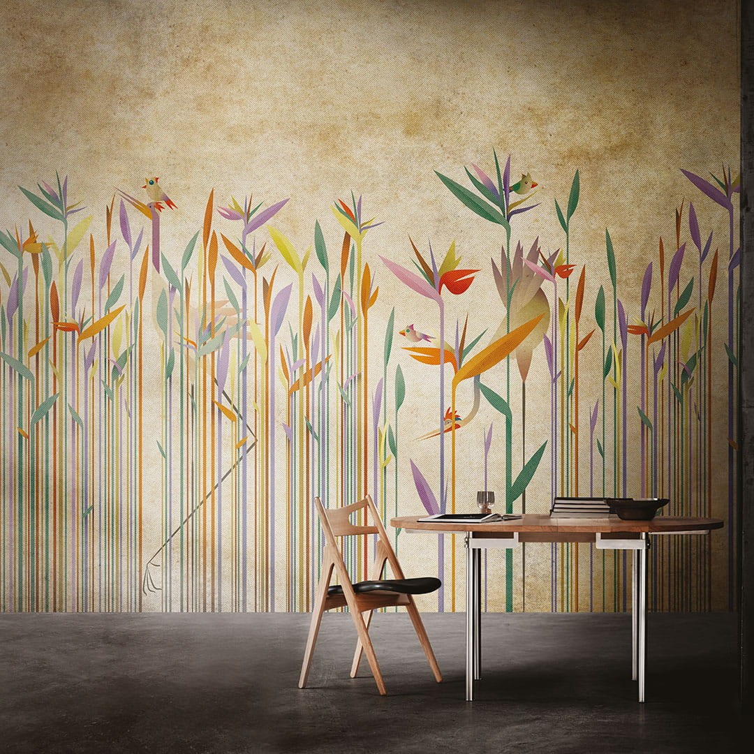 Inkiostro Bianco INKDHNG1901 Natural Beauty Habitat - mural w kwiaty
