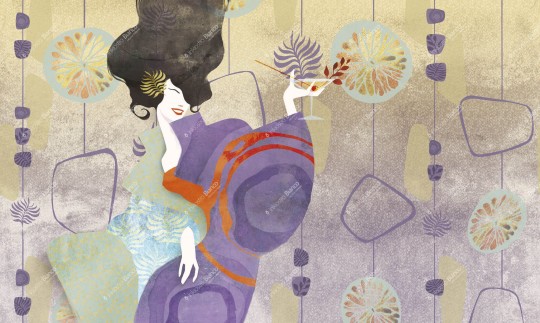 Inkiostro Bianco INKEOOI1901 Natural Beauty Essence - mural z kobietą