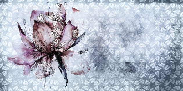 Inkiostro Bianco INKFTEG1901 Natural Beauty Breeze - mural w kwiaty