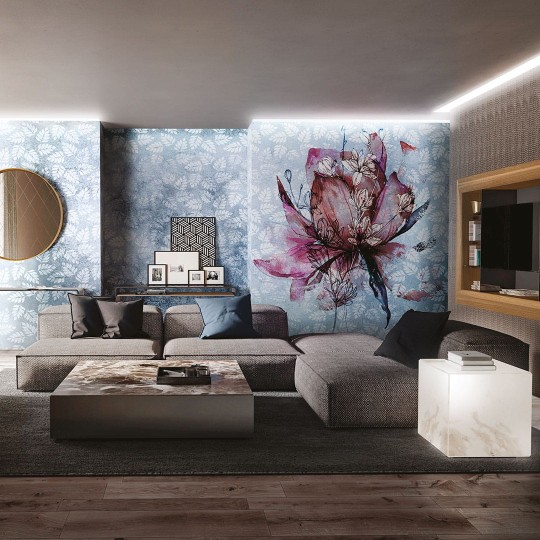 Inkiostro Bianco INKFTEG1901 Natural Beauty Breeze - mural w kwiaty