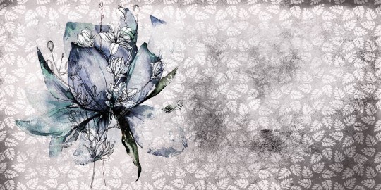 Inkiostro Bianco INKFTEG1902 Natural Beauty Breeze - mural w kwiaty