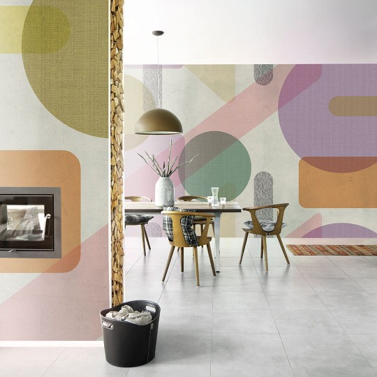 Inkiostro Bianco INKXQBR1901 Natural Beauty Atmosphera - mural geometryczna