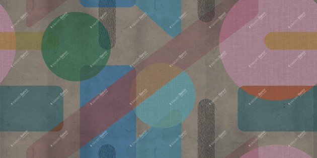 Inkiostro Bianco INKXQBR1902 Natural Beauty Atmosphera - mural geometryczna