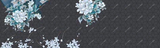 Inkiostro Bianco INKNFAR1404 Wall in Love Again Capsule Natzumi - mural w kwiaty