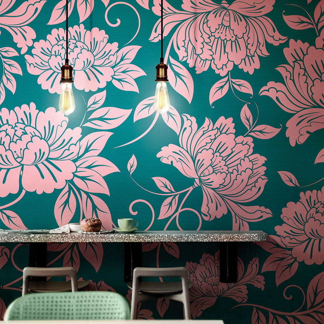 Inkiostro Bianco INKDNXU1503 Wall in Love Again Capsule Chrysan - mural w kwiaty