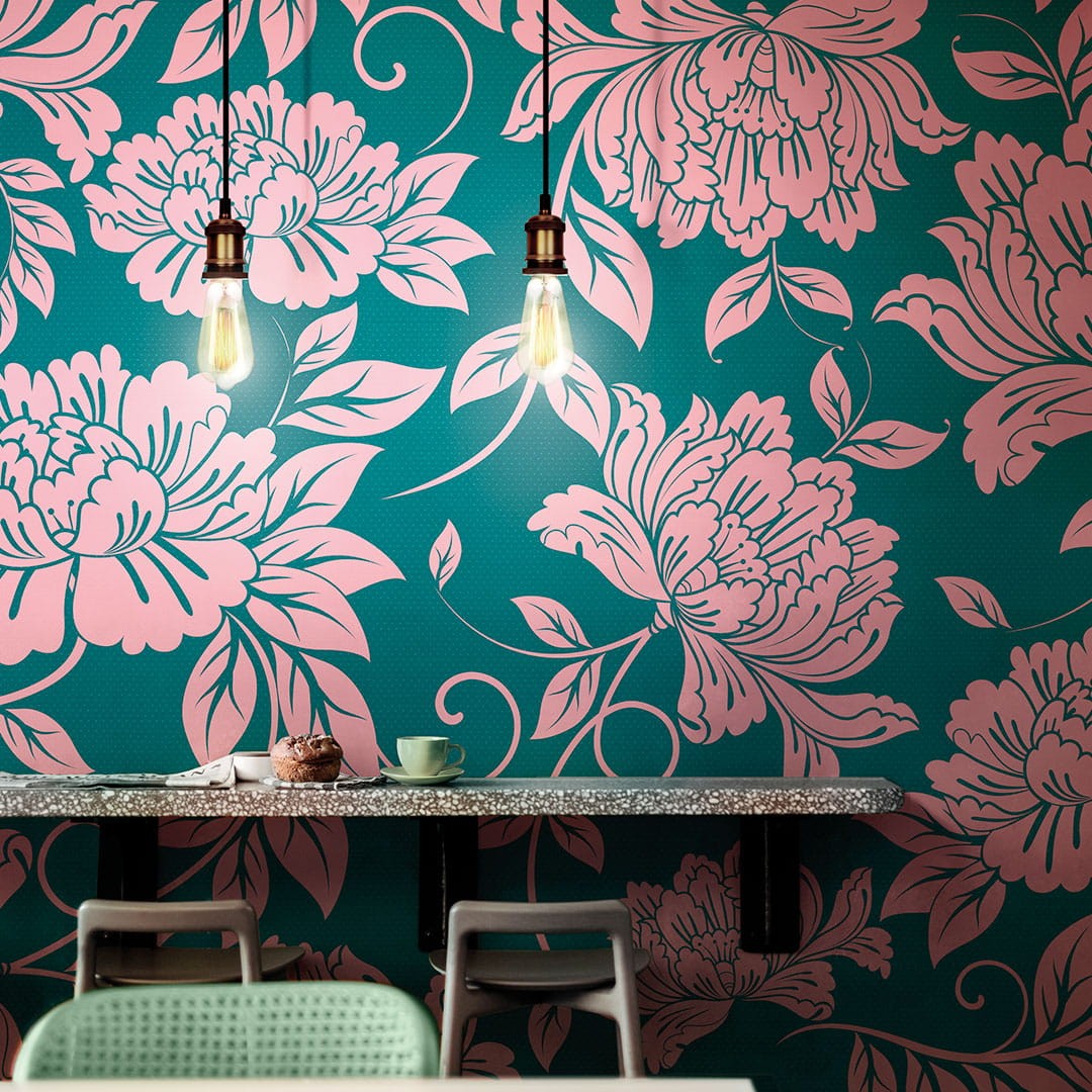 Inkiostro Bianco INKDNXU1506 Wall in Love Again Capsule Chrysan - mural w kwiaty