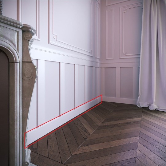 Foge listwa dolna do boazerii MODERN 16x120x2000mm