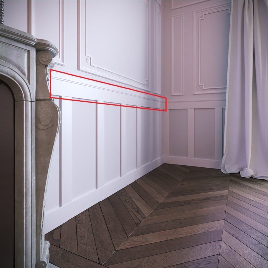 Foge listwa górna MODERN 22x155x2000mm