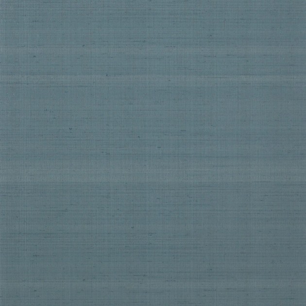 Jane Churchill J158W-10 Atmosphere II Astral - niebieska tapeta z motywem jedwabiu
