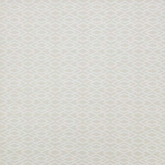 Jane Churchill J8001-03 Atmosphere IV Geometric Silk - jasnoszara tapeta z motywem rombów