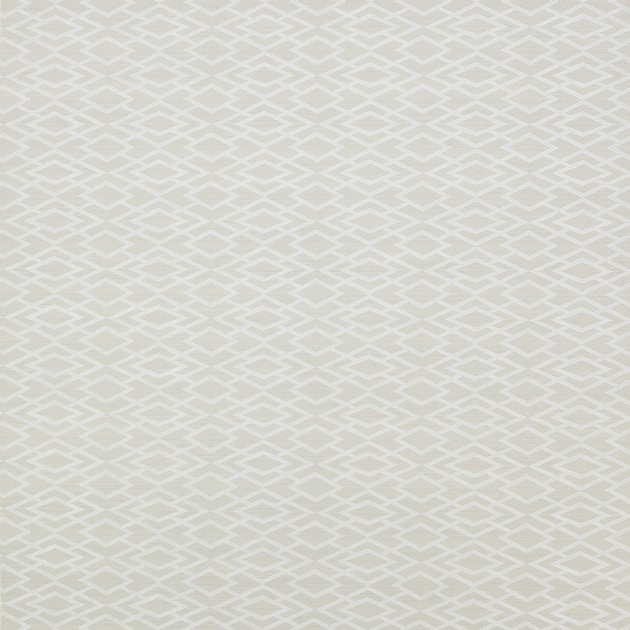 Jane Churchill J8001-03 Atmosphere IV Geometric Silk - jasnoszara tapeta z motywem rombów