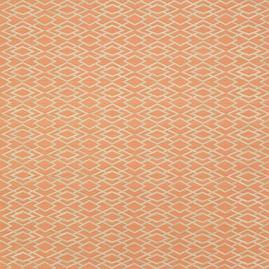Jane Churchill J8001-04 Atmosphere IV Geometric Silk - pomarańczowa tapeta z motywem rombów