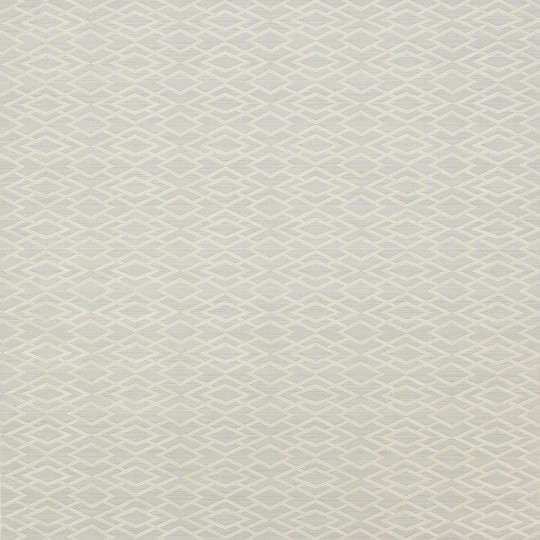 Jane Churchill J8001-07 Atmosphere IV Geometric Silk - jasnoszara tapeta z motywem rombów