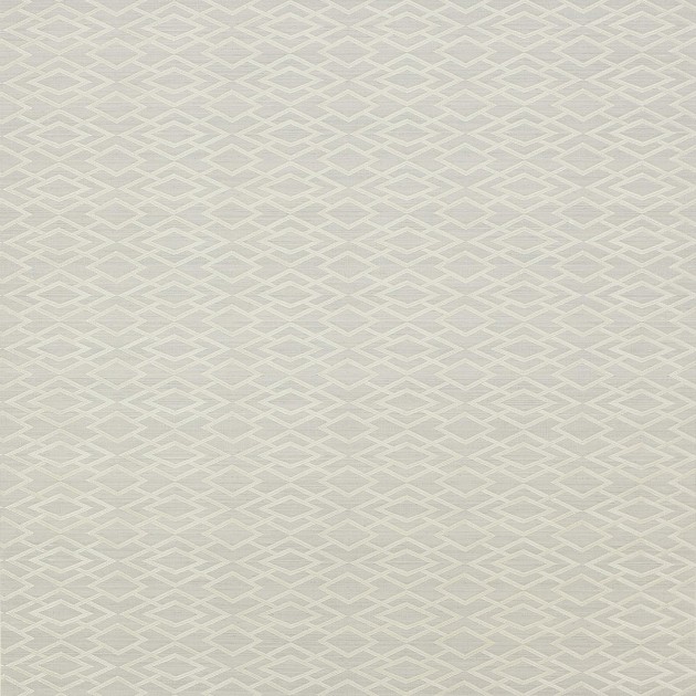 Jane Churchill J8001-07 Atmosphere IV Geometric Silk - jasnoszara tapeta z motywem rombów