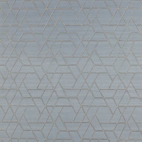 Jane Churchill J8008-06 Atmosphere V Zelma - geometryczna tapeta z motywem linii na niebieskim tle