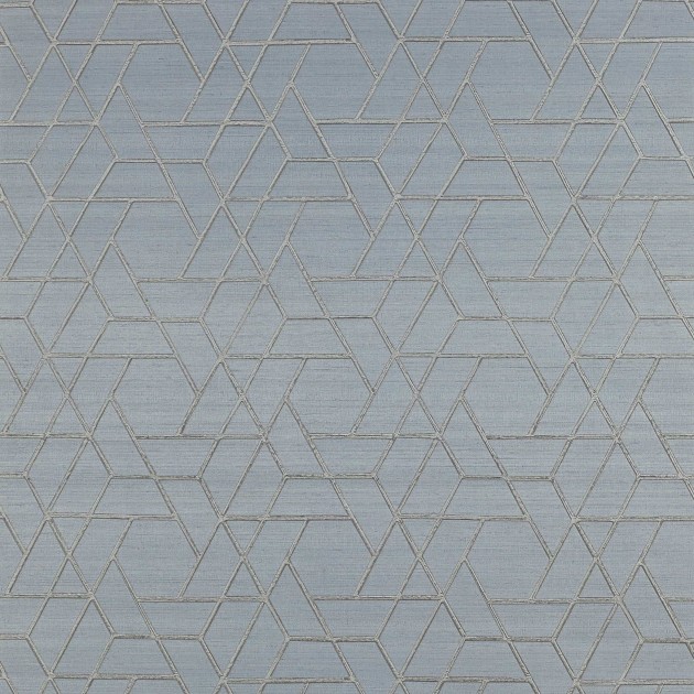 Jane Churchill J8008-06 Atmosphere V Zelma - geometryczna tapeta z motywem linii na niebieskim tle