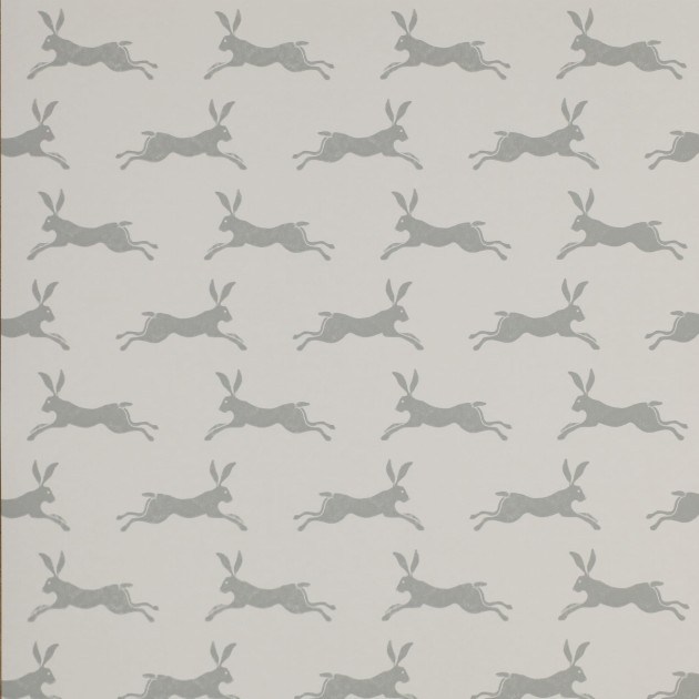 Jane Churchill J135W-06 Brightwood March Hare - tapeta z motywem niebieskich królików