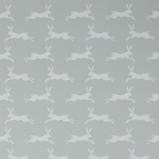 Jane Churchill J135W-08 Brightwood March Hare - tapeta z motywem jasnoszarych królików