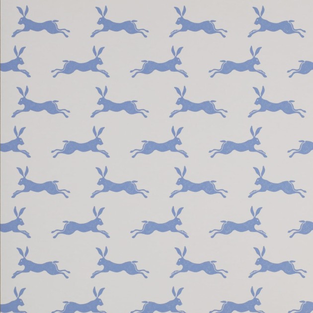 Jane Churchill J135W-02 Brightwood March Hare - tapeta z motywem różowych królików