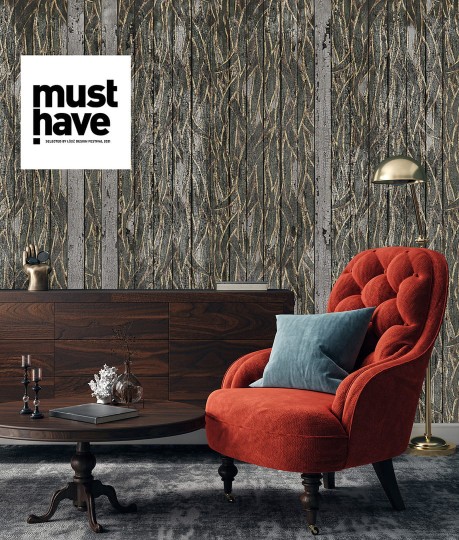 Dekorami Backyard - mural w liście i paski