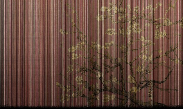 Dekorami Almond Tree Copper - mural z drzewem migdałowca