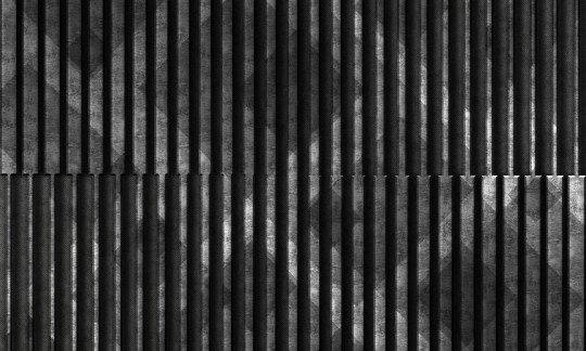 Dekorami Brut Duo Black - mural ze wzorem lameli