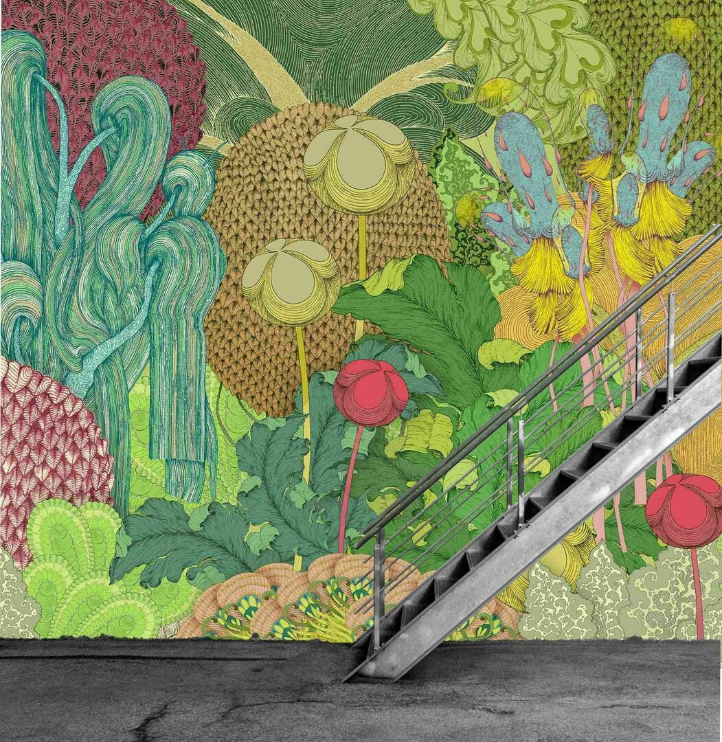 Dekorami Crazy Jungle Róż - mural z dżunglą