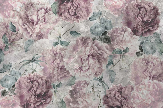 Dekorami Five o'Clock Jam - mural w kwiaty