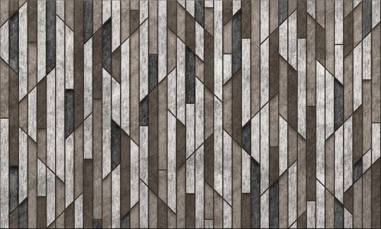 Dekorami De Madera - mural z geometrycznym wzorem