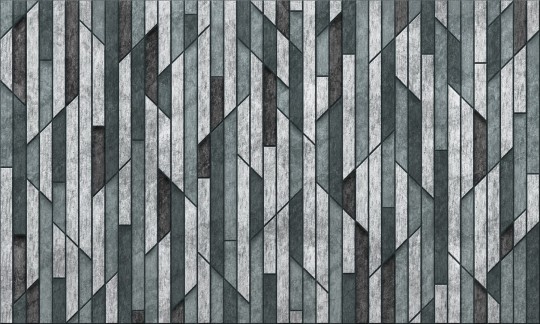 Dekorami De Madera 2 - mural z geometrycznym wzorem