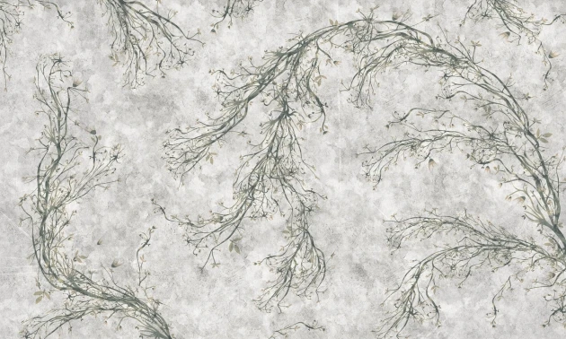 Dekorami Emmêlé Green - mural z gałązkami