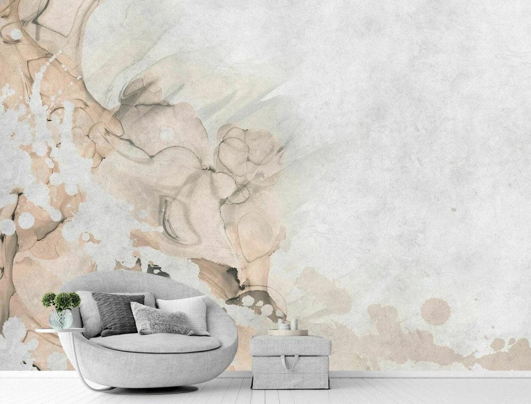 Dekorami Fluid Pistachio - mural z efektem ombre