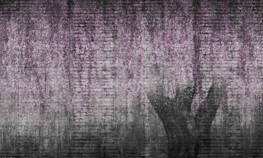 Dekorami Fuji Garden Lavender - mural z bluszczem