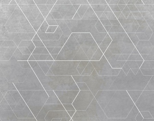 Dekorami Geometris Dark Tone - mural z geometrycznym wzorem