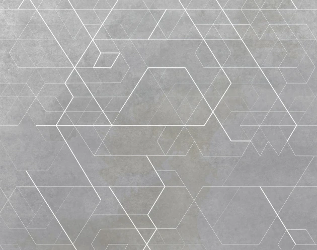 Dekorami Geometris Dark Tone - mural z geometrycznym wzorem