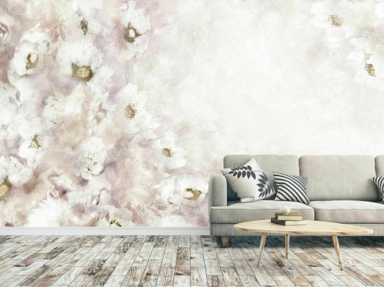 Dekorami Heavan Peach - mural w kwiaty