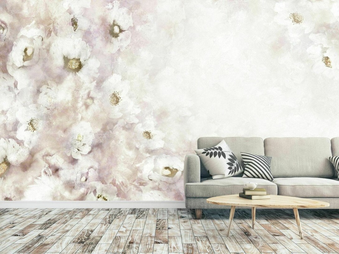 Dekorami Heavan Lila - mural w kwiaty