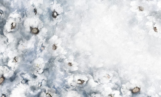 Dekorami Heavan Blu - mural w kwiaty