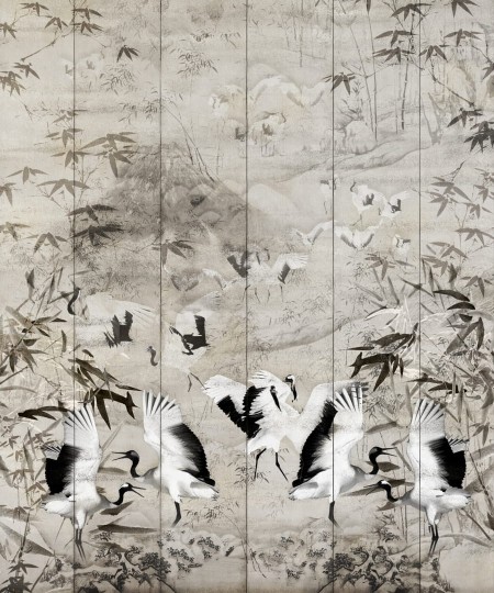 Dekorami Kurangōru 1 - mural w żurawie