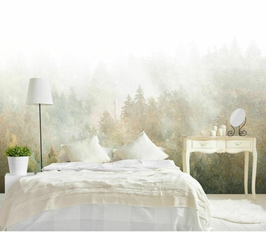 Dekorami La Veduta Forestale Blu - mural z lasem