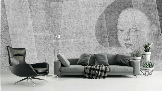 Dekorami Lady Gaza - mural z kobietą
