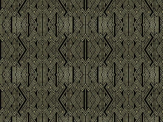 Dekorami Leopold S Bronze - mural z geometrycznym wzorem